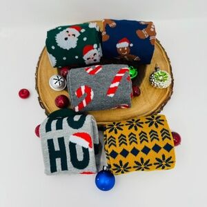 Christmas Socks Bundle ~ Santa Socks ~ Snowman Socks ~ Gingerbread Man Socks